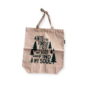 NWT Soul Flower Into The Forest Canvas Tote Bag